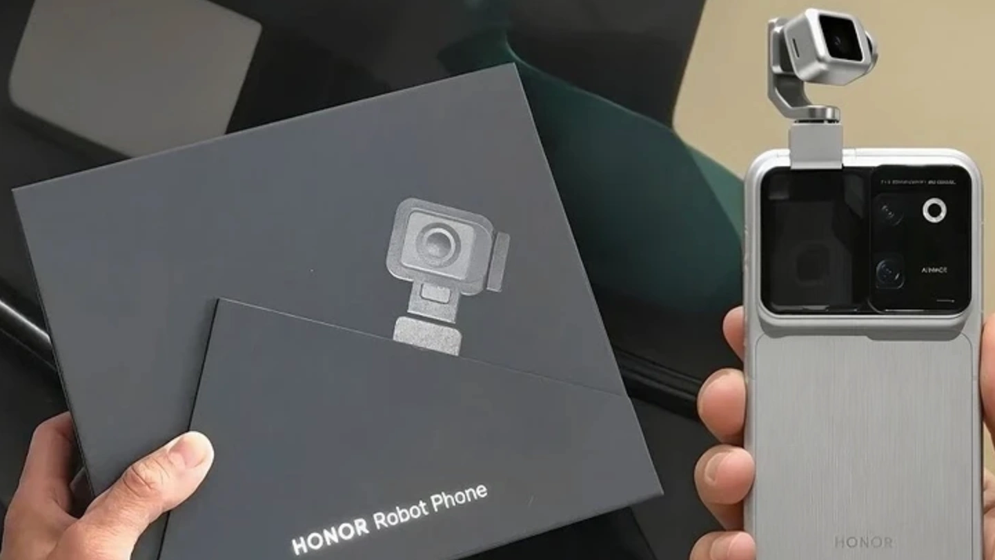HONOR Robot Phone  выдвижная камера на роботизированном подвесе