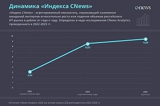 Индекс CNews: эксперты сверхоптимистичны и ожидают роста ИТ-рынка в 2024 году